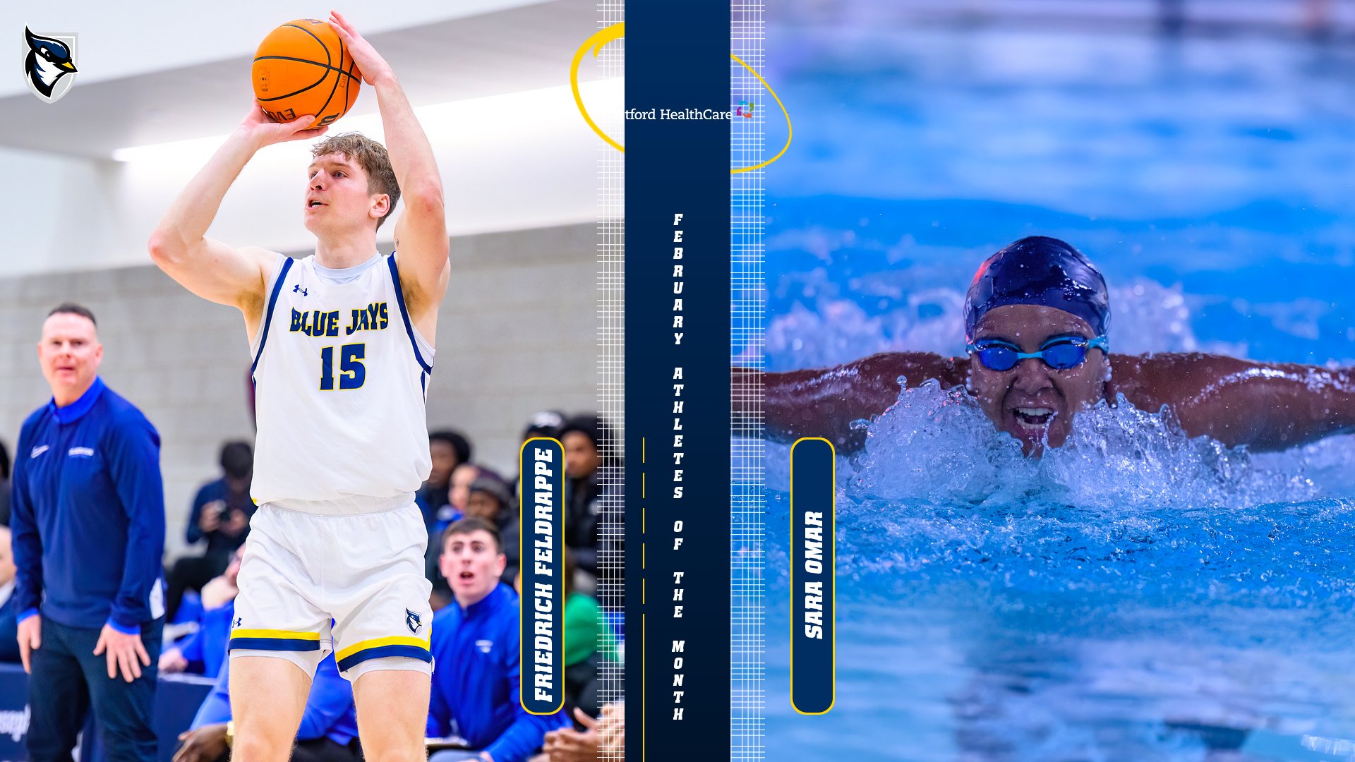 Feldrappe, Omar Named February HHC Athletes of the Month