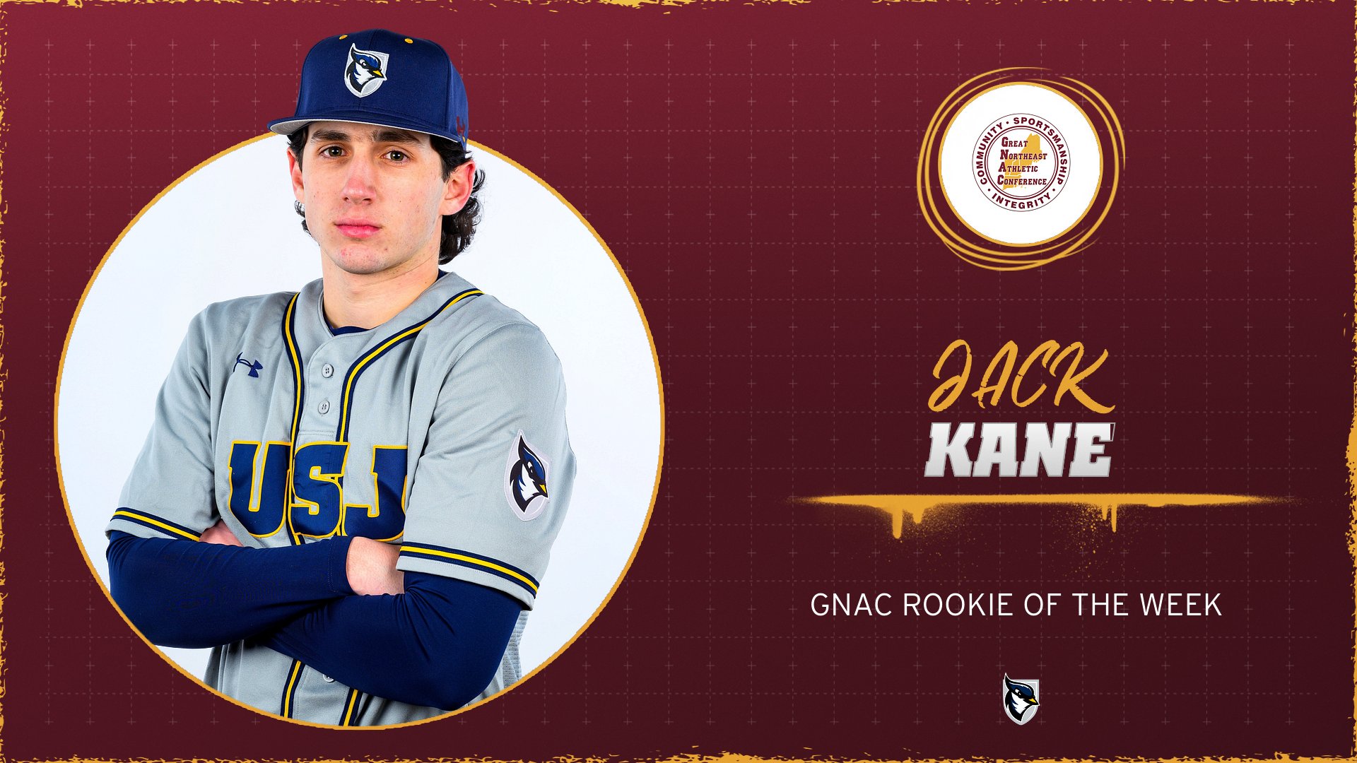 Kane Named GNAC Baseball Rookie of the Week