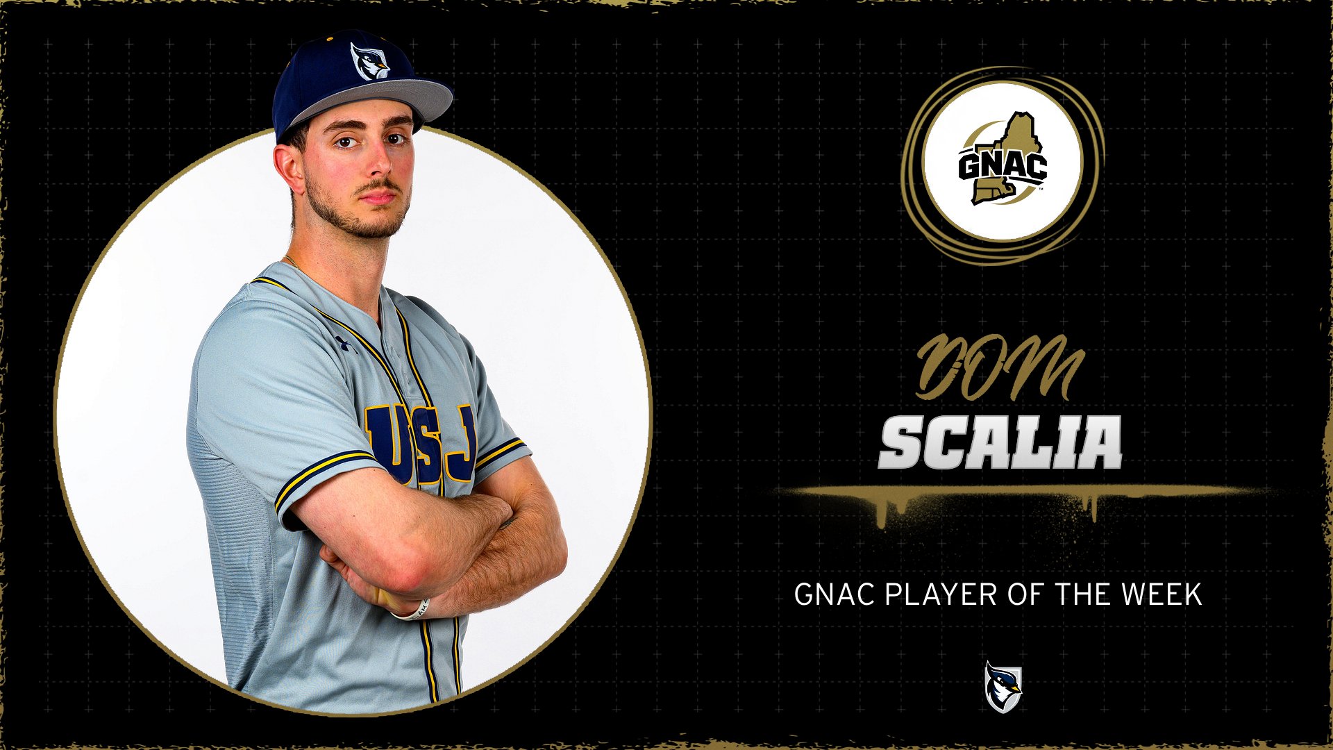 Scalia Named GNAC Baseball Player of the Week