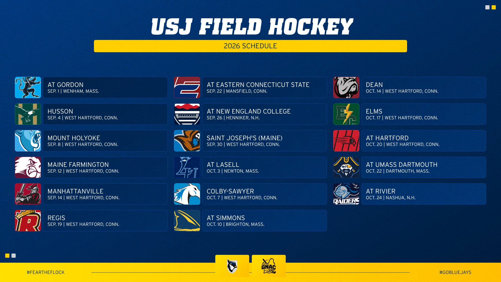 Field Hockey Announces 2026 Schedule