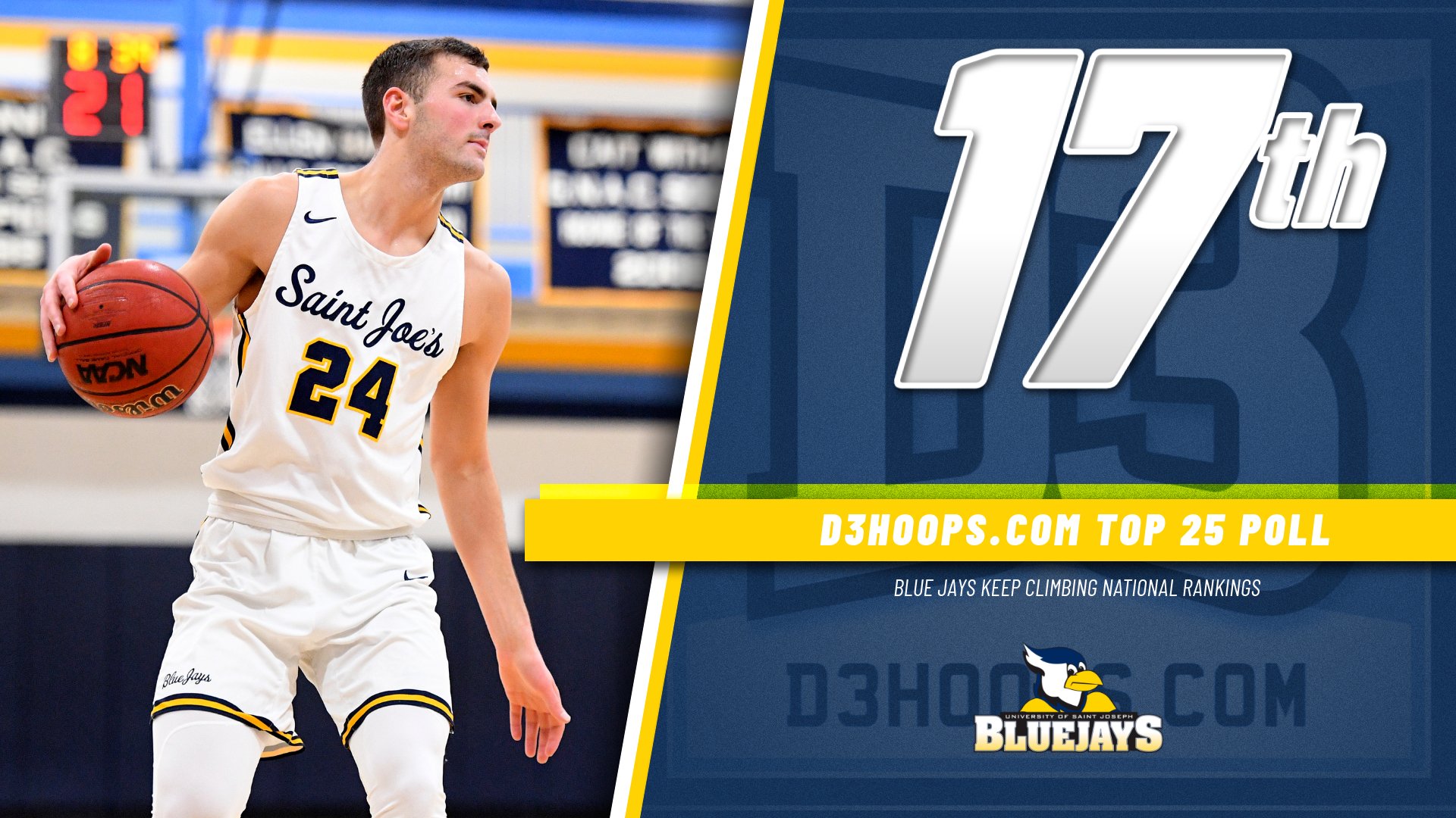 Blue Jays Rise To 17th In National Rankings