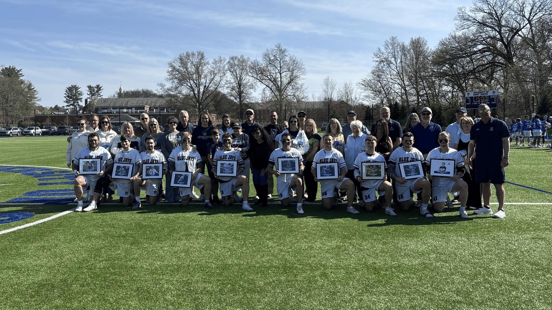 Men's Lacrosse Dismantles Rival Albertus Magnus, 18-1, During Senior Day
