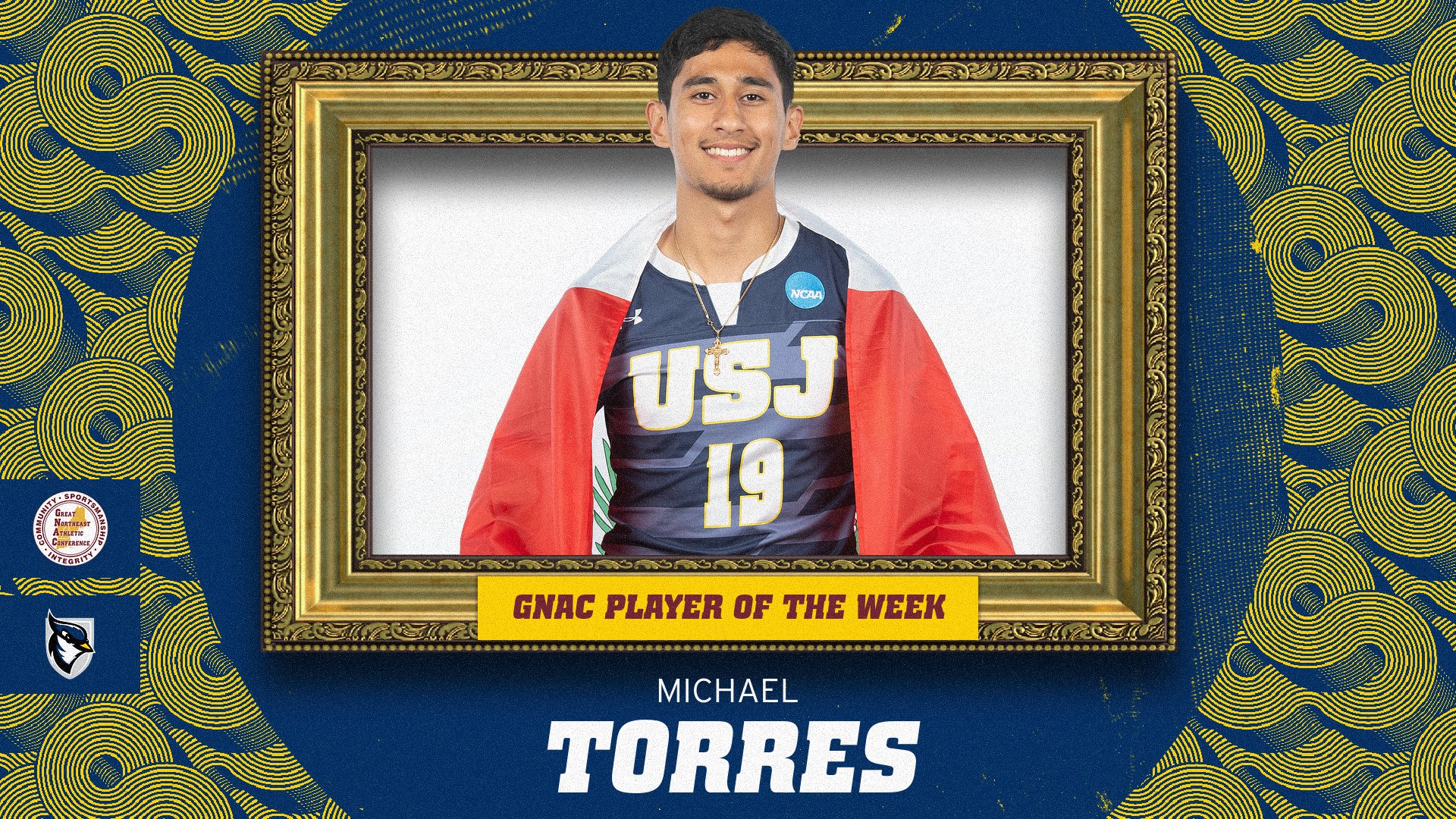 Torres Named GNAC Men's Soccer Player of the Week