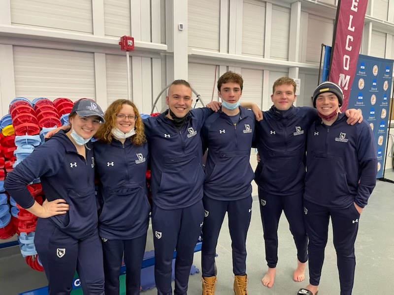 Men's Swim & Dive Stays Third Through Two Days Of GNAC Championships