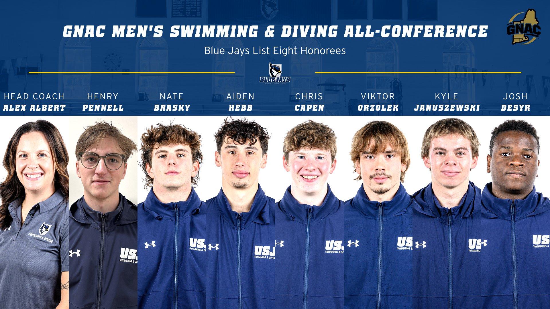 Albert, Pennell Headline GNAC Year-End Awards for Men's Swimming & Diving