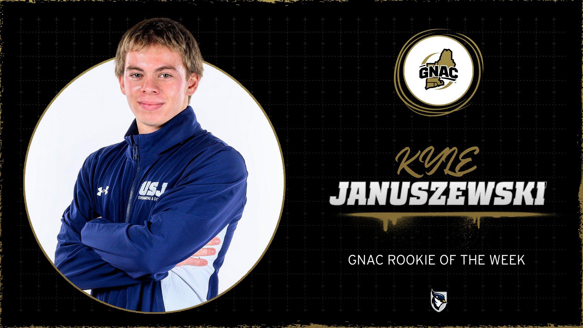 Januszewski Named GNAC Men's Swimming & Diving Rookie of the Week