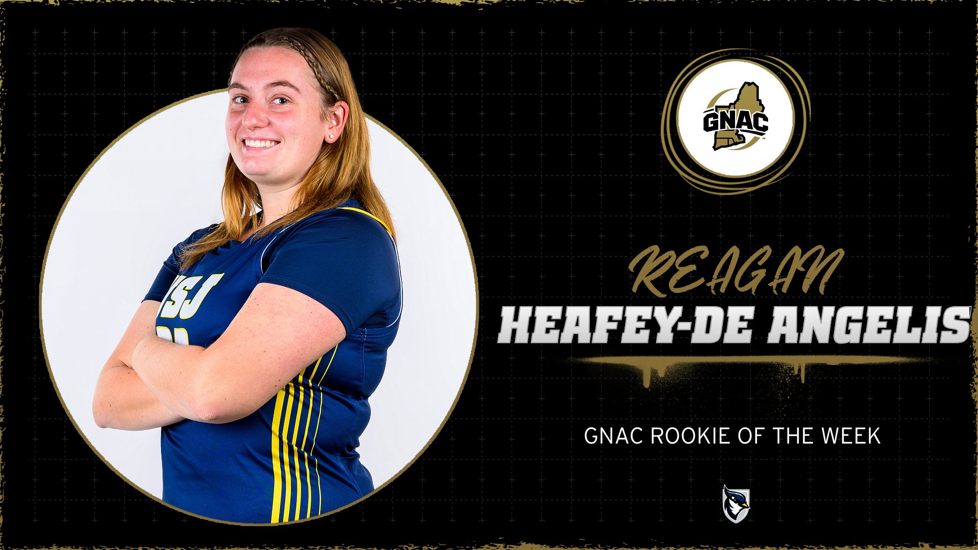 Heafey-De Angelis Named GNAC Women's Basketball Rookie of the Week