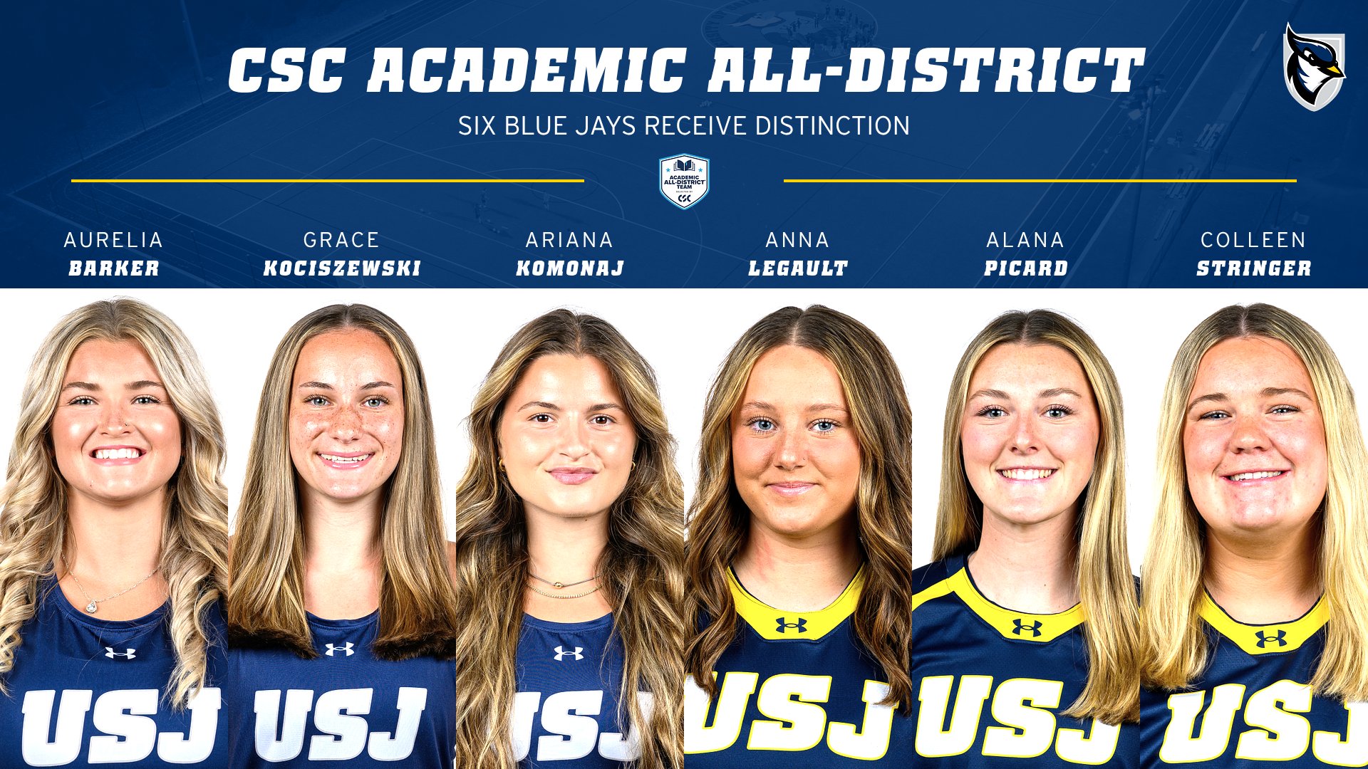 Six Blue Jays Named to CSC Academic All-District At-Large Team