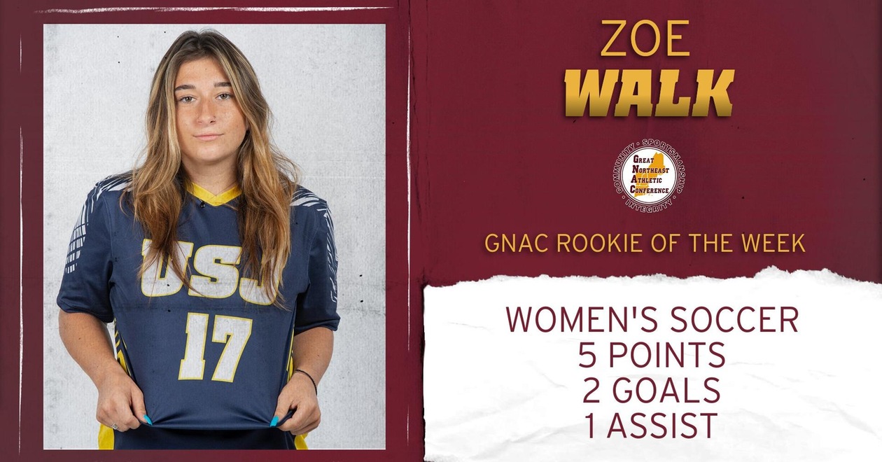 Walk Named GNAC Women's Soccer Rookie of the Week
